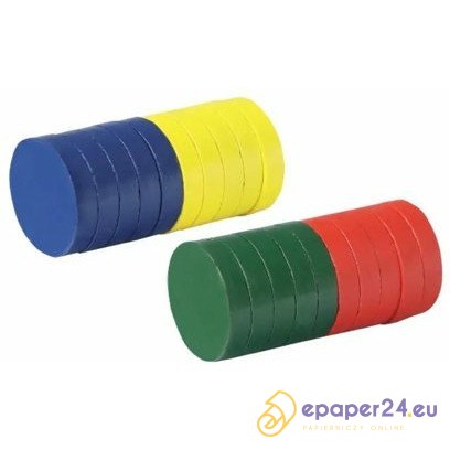 Magnesy Fandy śr.25mm 4 kolory (4x5) Magnesy Fandy śr.25mm 4 kolory (4x5)