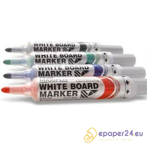 Marker do tablic Pentel Maxiflo MWL5W czarny Marker do tablic Pentel Maxiflo MWL5W czarny