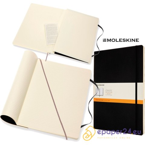 Notatnik Moleskine Classic A4 (21x29.7cm) linia czarny Notatnik Moleskine Classic A4 (21x29.7cm) linia czarny