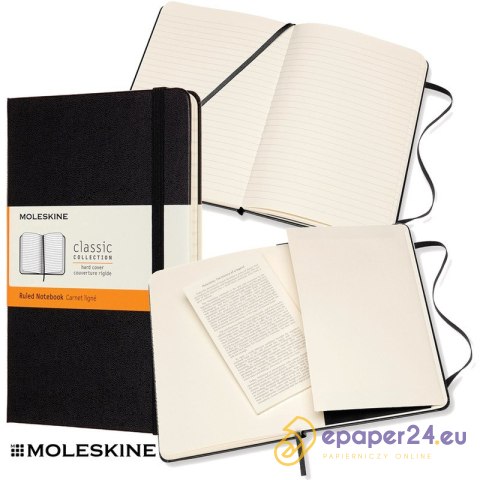Notatnik Moleskine Classic M (11.5x18cm) linie czarny Notatnik Moleskine Classic M (11.5x18cm) linie czarny