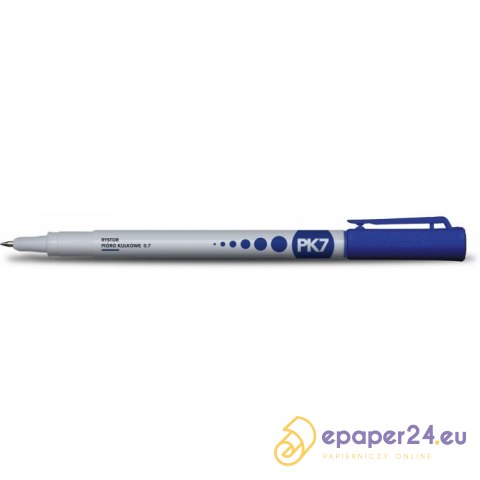PIÓRO KULKOWE RYSTOR PK7 0.7mm NIEBIESKIE PIÓRO KULKOWE RYSTOR PK7 0.7mm NIEBIESKIE