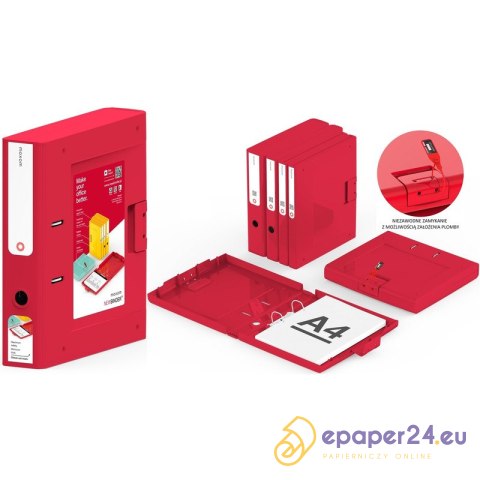 Segregator Moxom NewBinder A4/70mm żółty Segregator Moxom NewBinder A4/70mm żółty