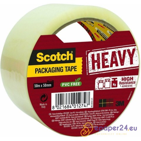Taśma pakowa Scotch Heavy 50mm/50m przezroczysta Taśma pakowa Scotch Heavy 50mm/50m przezroczysta