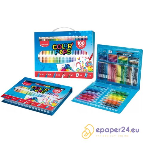 Zestaw artystyczny Maped Color'Peps 100 elementów Zestaw artystyczny Maped Color'Peps 100 elementów