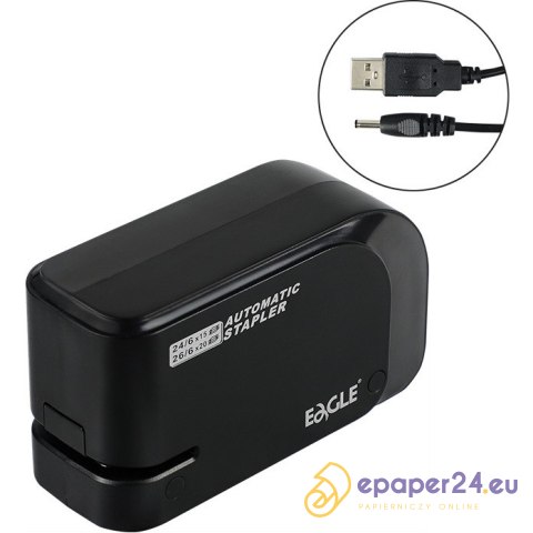 Zszywacz elektryczny Eagle EG-1610 USB czarny Zszywacz elektryczny Eagle EG-1610 USB czarny