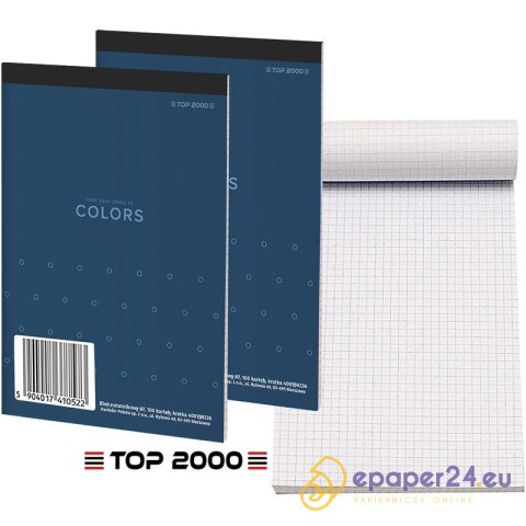 Blok notatnikowy Top 2000 Colors A7/100k kratka Blok notatnikowy Top 2000 Colors A7/100k kratka