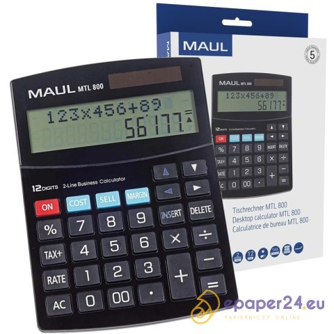 Kalkulator Maul MTL 800 czarny Kalkulator Maul MTL 800 czarny