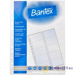 Koszulki na wizytówki Bantex 24x32cm/100µm krystaliczne (10)
