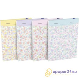 Notatnik Oxford Floral A6/80k linia mix kolorów