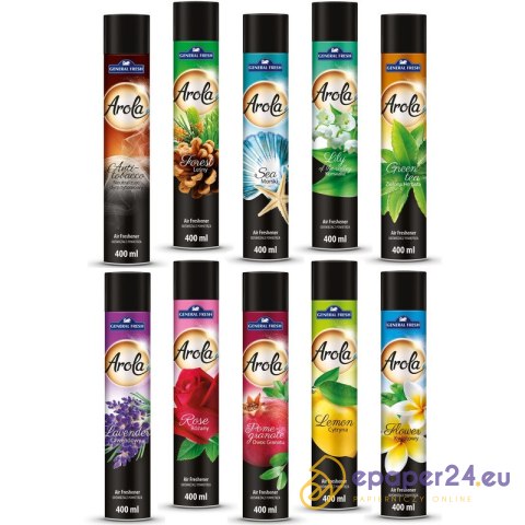 Odświeżacz powietrza Arola 400ml Flower Odświeżacz powietrza Arola 400ml Flower