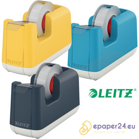 Podajnik do taśmy biurowej Leitz Cosy żółty Podajnik do taśmy biurowej Leitz Cosy żółty