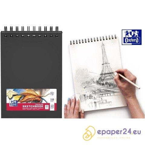 Szkicownik Oxford Sketchbook A5/40k czarny Szkicownik Oxford Sketchbook A5/40k czarny