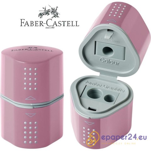 Temperówka Faber-Castell Grip 2001 Trio różowa Temperówka Faber-Castell Grip 2001 Trio różowa