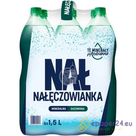 Woda Nałęczowianka 1.5L gazowana (6) Woda Nałęczowianka 1.5L gazowana (6)