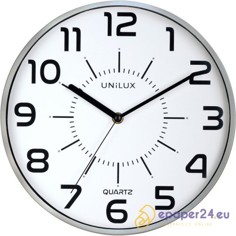 Zegar Unilux Pop 28.5cm szary Zegar Unilux Pop 28.5cm szary