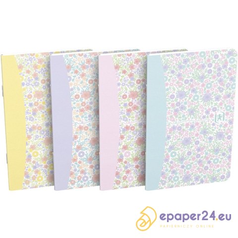 Zeszyt Oxford Floral 90x140mm/30k linia mix kolorów Zeszyt Oxford Floral 90x140mm/30k linia mix kolorów