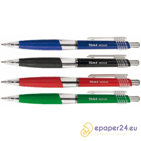 Długopis Toma Medium 1.0mm czarny Długopis Toma Medium 1.0mm czarny