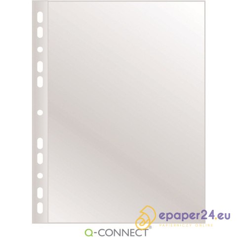 Koszulki Q-Connect A4/60µm poszerzane krystaliczne (50) Koszulki Q-Connect A4/60µm poszerzane krystaliczne (50)