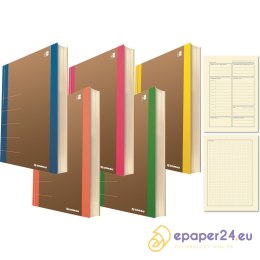 Notatnik Donau Life 165x230mm 80k kratka żółty