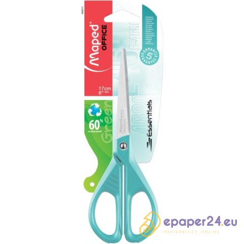 Nożyczki Maped Essentials Green 17cm pastel Nożyczki Maped Essentials Green 17cm pastel