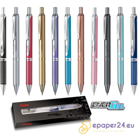 Pióro kulkowe Pentel EnerGel BL407 (wkład niebieski) różowe złoto Pióro kulkowe Pentel EnerGel BL407 (wkład niebieski) różowe złoto