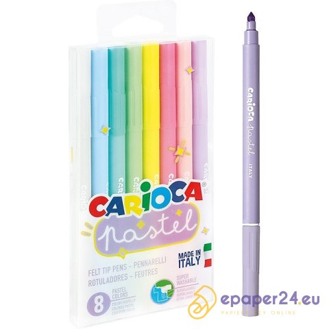 Flamastry Carioca Pastel 8 kolorów Flamastry Carioca Pastel 8 kolorów