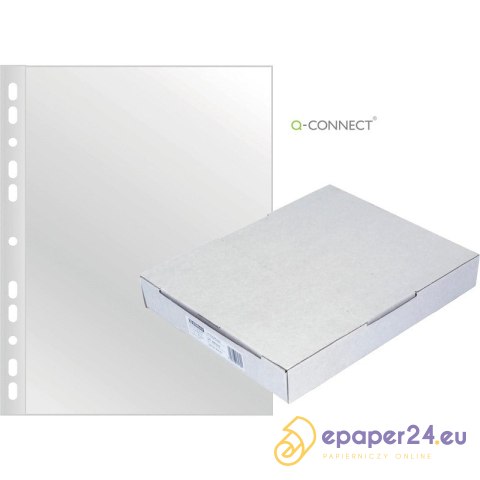 Koszulki Q-Connect A4/120µm krystaliczne (100) Koszulki Q-Connect A4/120µm krystaliczne (100)