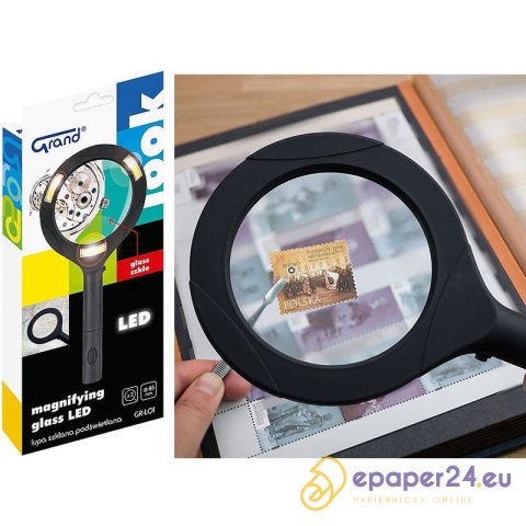 Lupa szklana Grand 85mm z podświetleniem Lupa szklana Grand 85mm z podświetleniem