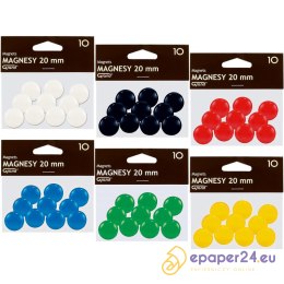 Magnesy do tablic Grand śr.20mm niebieskie (10)