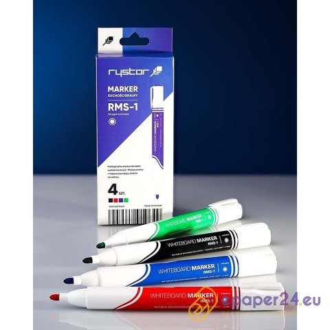 Markery do tablic Rystor RMS-1 4 kolory Markery do tablic Rystor RMS-1 4 kolory