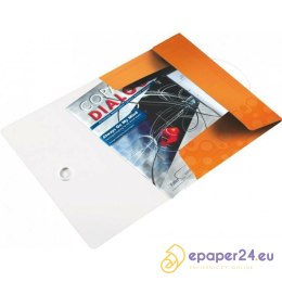 Teczka PP z gumką Leitz Wow A4/15mm biała