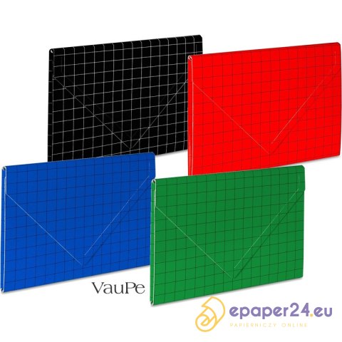 Teczka kartonowa z rzepem VauPe A4/10mm czerwona Teczka kartonowa z rzepem VauPe A4/10mm czerwona