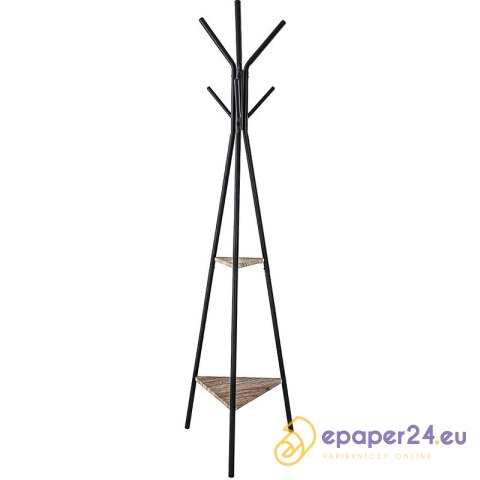Wieszak na ubrania Office Products Oslo czarny Wieszak na ubrania Office Products Oslo czarny