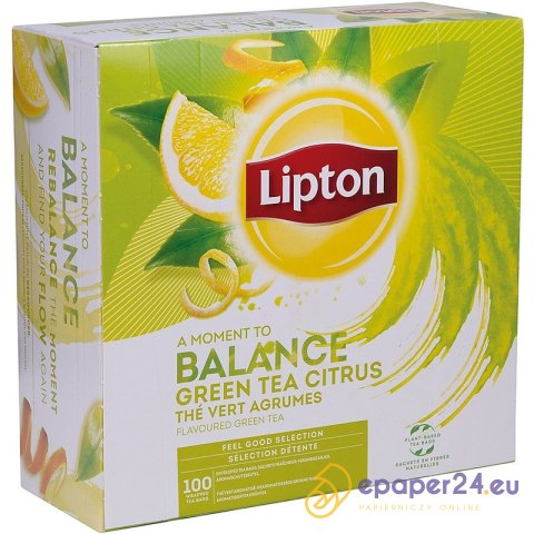 Herbata Lipton Balance Green Tea Citrus (100) Herbata Lipton Balance Green Tea Citrus (100)
