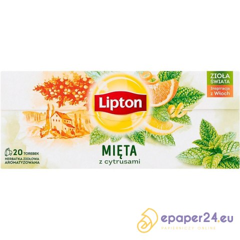 Herbata Lipton Mięta z cytrusami (20) Herbata Lipton Mięta z cytrusami (20)