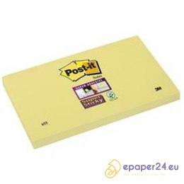 Karteczki Post-it Super Sticky 76x127mm (655-12SSCY-EU) żółte (12x90)