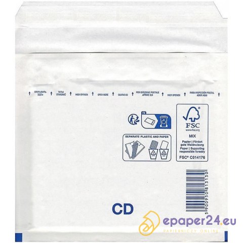 Koperta bąbelkowa Emerson CD biała Koperta bąbelkowa Emerson CD biała