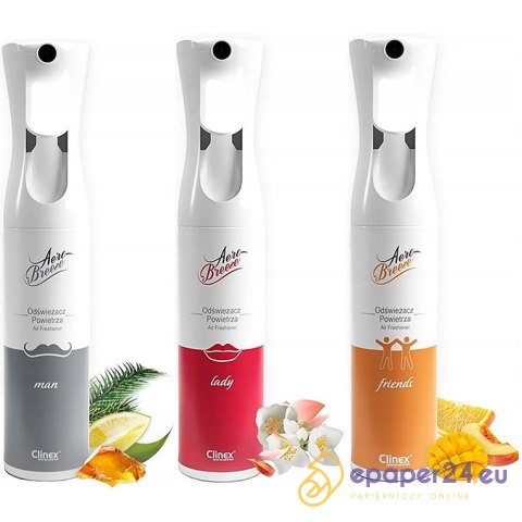 Odświeżacz powietrza CLINEX AeroBreeze Man, 290ml Odświeżacz powietrza CLINEX AeroBreeze Man, 290ml