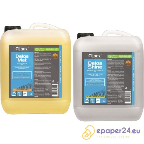 Płyn do pielęgnacji mebli CLINEX Delos Mat 5L Płyn do pielęgnacji mebli CLINEX Delos Mat 5L