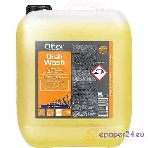 Płyn myjący do zmywarek gastronomicznych CLINEX Dishwash, 10l Płyn myjący do zmywarek gastronomicznych CLINEX Dishwash, 10l