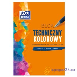 Blok techniczny Oxford A3/10k kolorowy