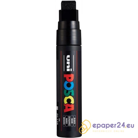 Marker z farbą plakatową Uni POSCA PC-17K 15mm czarny Marker z farbą plakatową Uni POSCA PC-17K 15mm czarny